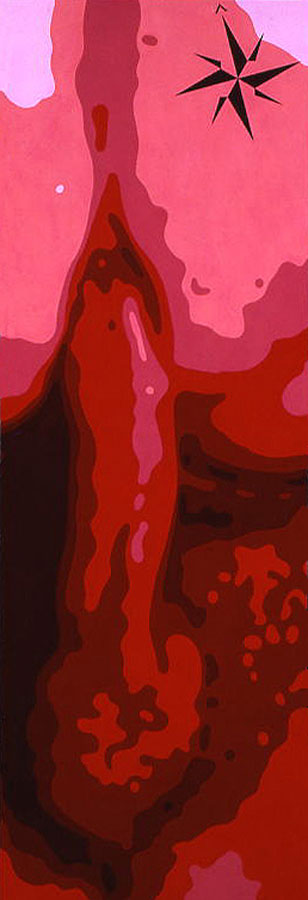 <br/>Mars, 2003<br/>72" x 24"<br/>acrylic on canvas
